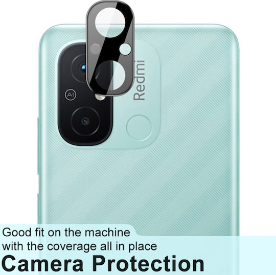 Techsuit Full Προστασία Κάμερας Tempered Glass Μαύρο για το Xiaomi Redmi 12C.