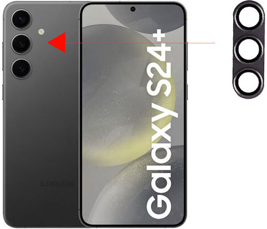 Volte-Tel Glass Cover Camera Protection Tempered Glass Silver for the Samsung S24 Plus 5G S926 8353154