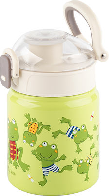 Sigikid Kinder Edelstahl Trinkflasche 400ml Frosch