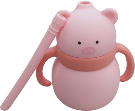 Παγούρι Σιλικόνης Λαβές 200ml Toddler Pink Pig 32116000008