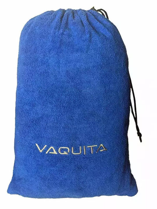 Vaquita Plajă Poncho din Microfibre Albastru