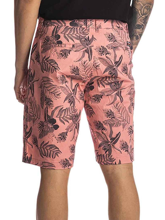 Paco & Co Men's Chino Print Shorts Pink