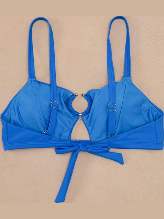 Gigi Bikini Top With Padding Blue