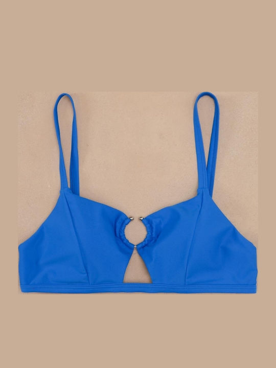 Gigi Bikini Top With Padding Blue