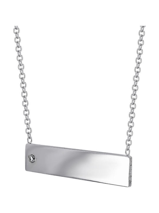 Kiriakos Gofas Charm Ausweis aus Weißgold 9 K
