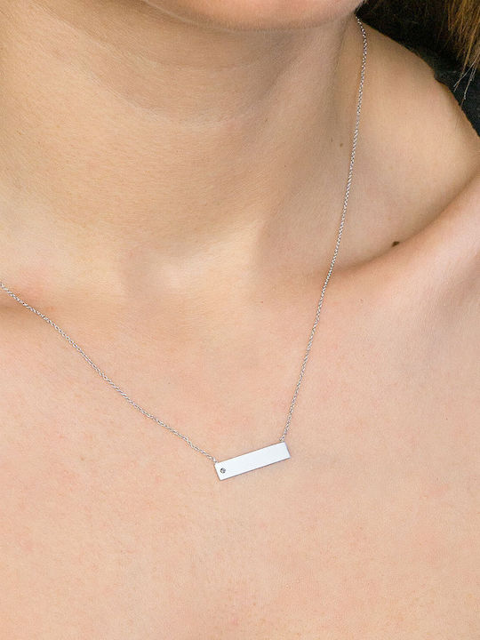 Kiriakos Gofas Charm Ausweis aus Weißgold 9 K