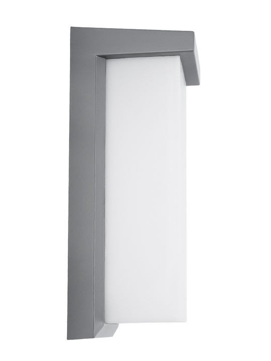 GloboStar Loft Wall-Mounted Outdoor Ceiling Lamp LED IP65 18W with Natural White Light 24.5x11x9.5cm