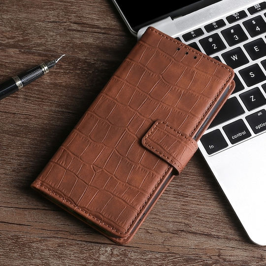 Book Piele / Piele artificială / Silicon Maro (Galaxy A5 2017)
