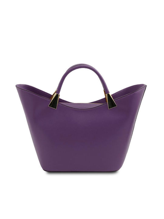 Tuscany Leather Din piele Geantă de damă De umăr Violet