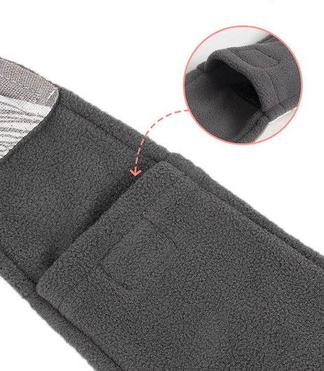 Dog Cat Carrier Bag Fabric Fleece Lining Inside Up to 7.5 Kg M70xW15xH80cm "kourk Urban" – Black and White