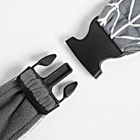 Dog Cat Carrier Bag Fabric Fleece Lining Inside Up to 7.5 Kg M70xW15xH80cm "kourk Urban" – Black and White