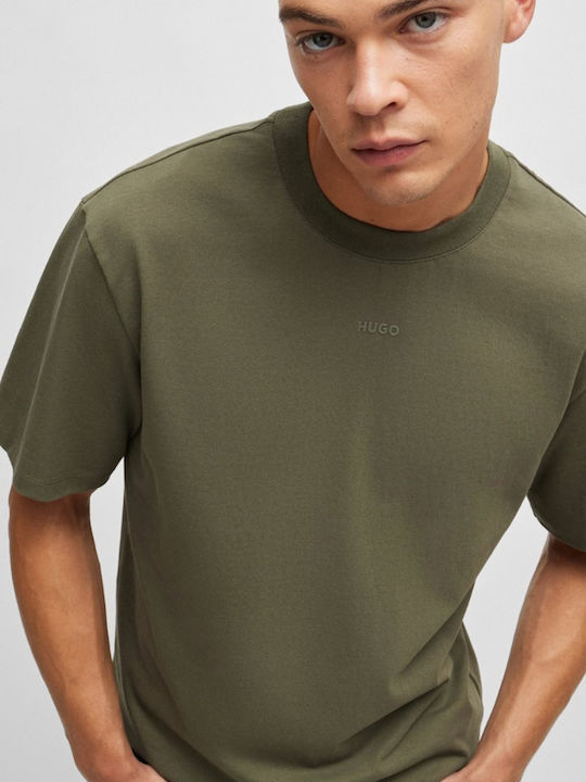 Hugo Boss T-shirt Bărbătesc cu Mânecă Scurtă Haki