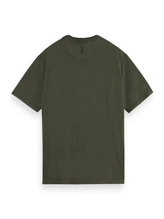 Scotch & Soda Men's Short Sleeve T-shirt Heritage Green