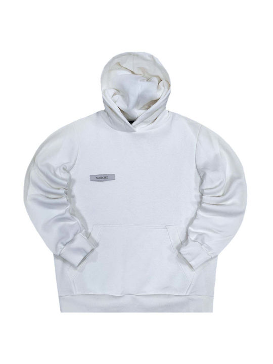 Magic Bee Men's Sweatshirt with Hood white