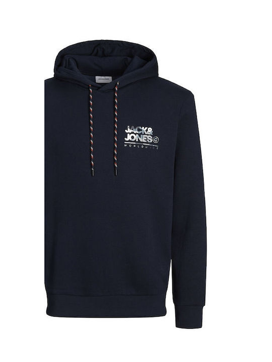 Jack & Jones Men's Sweatshirt with Hood Blue