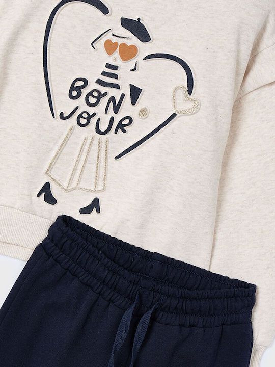 Mayoral Kids Sweatpants Set Navy Blue