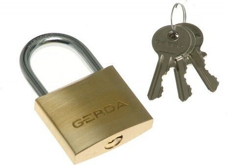 Gerda Bronze Padlock Brass with Key 30mm 1pcs