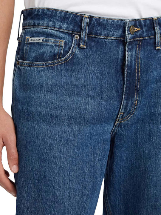 Men's Jeans Pants With Relaxed Straight Fit Blue