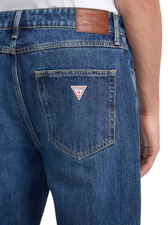 Men's Jeans Pants With Relaxed Straight Fit Blue