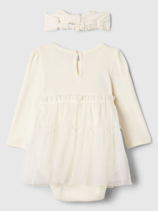 GAP Baby Strampler Ivory Frost