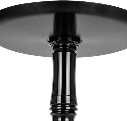 Moze Varity Lounge Black Hookah Frosted Bowl Black Steel 52cm