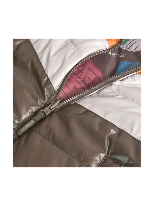 Kids' Casual Jacket Double Sided with Hood Brown
