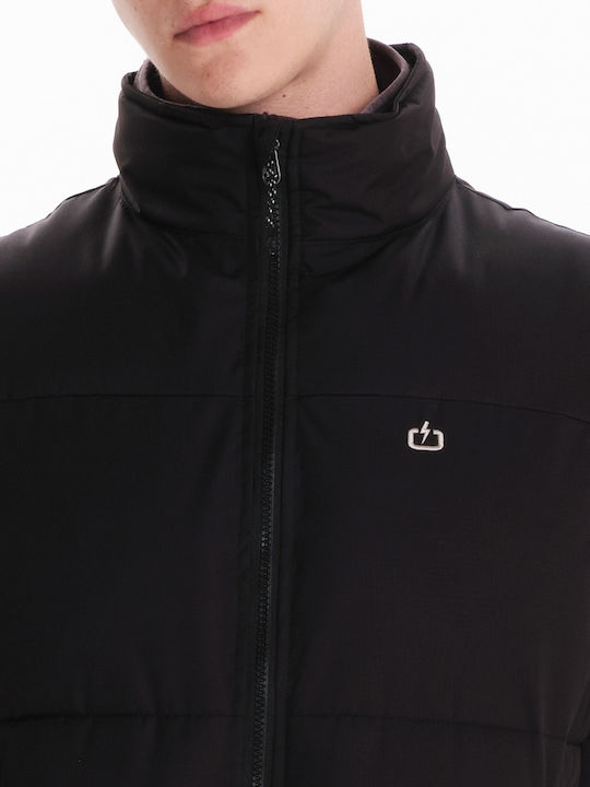 Sleeveless Winter Jacket Puffer Black