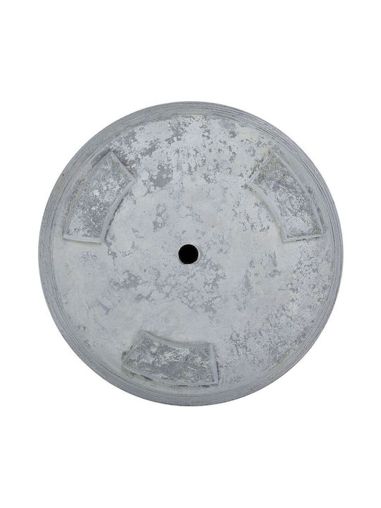 Beliani Γλάστρα Πλαστική Gray 26x26x25εκ.