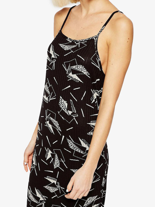 Sommer Maxi Damenkleid Schwarz