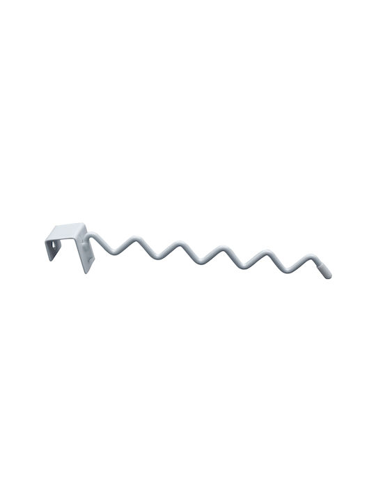 Uncle George Metallic Kitchen Hanger 23x3x3cm White
