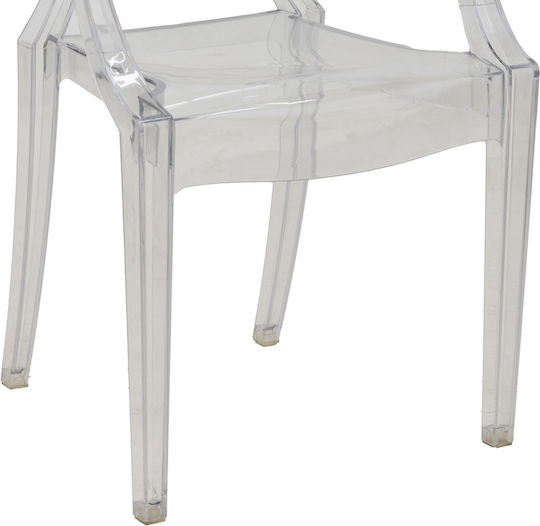 Narova Stühle Speisesaal Transparent 1Stück 43x48x92cm