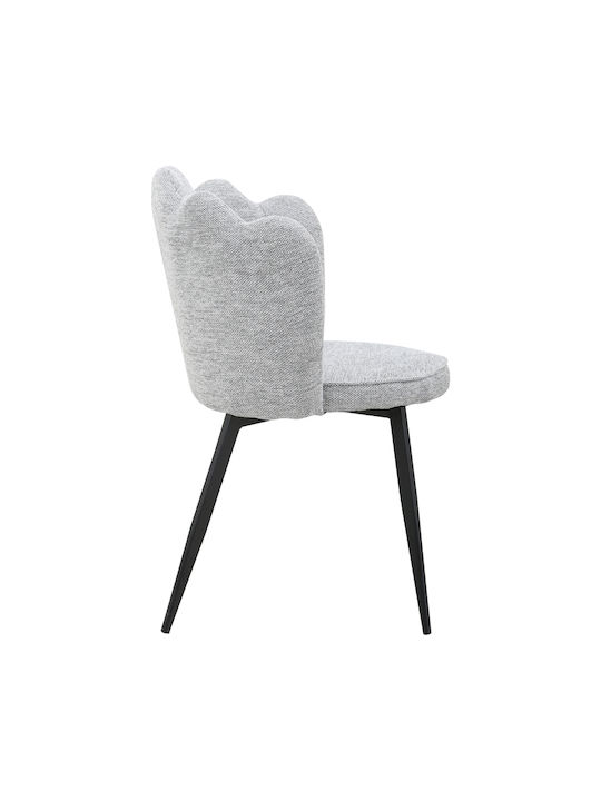 Rosalia Dining Room Fabric Chair Grey 57x52x80cm