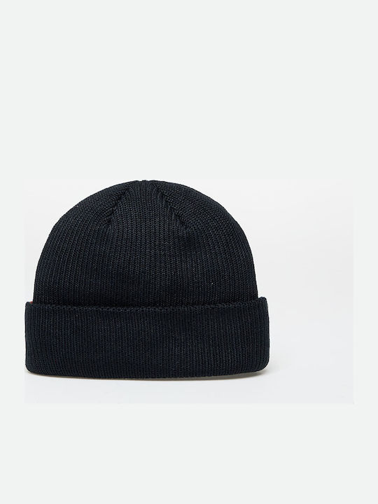Beanie Unisex Σκούφος Πλεκτός σε Μαύρο χρώμα