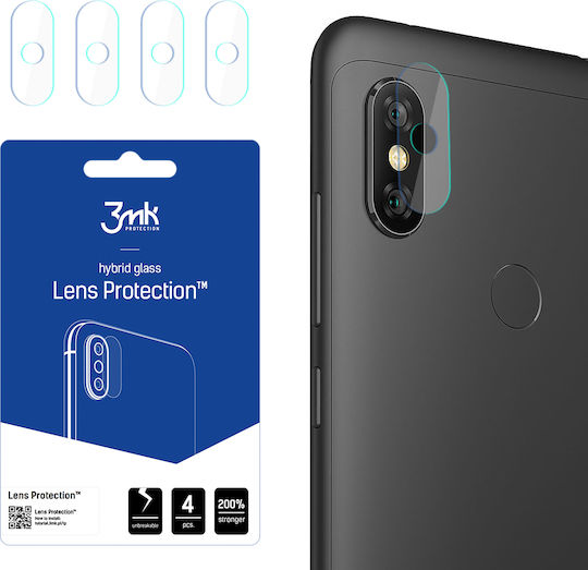 3MK FlexibleGlass Lens Kameraschutz Gehärtetes Glas Transparent für das Redmi Note 6 Pro