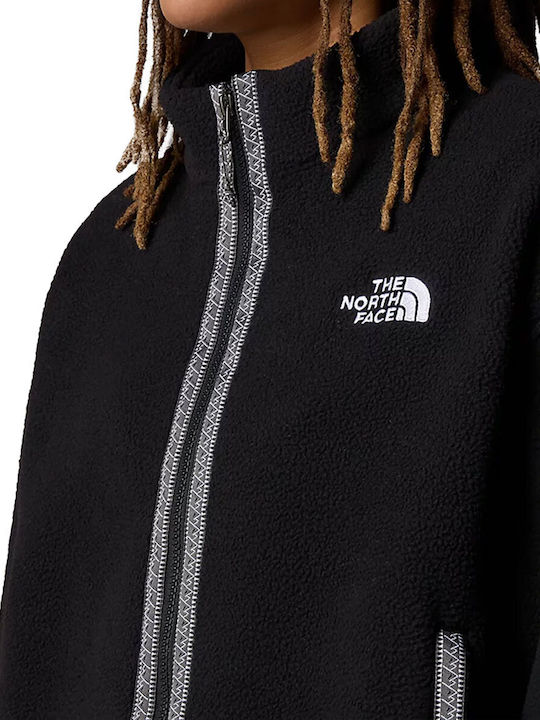Fleece Damen Jacke in Schwarz Farbe