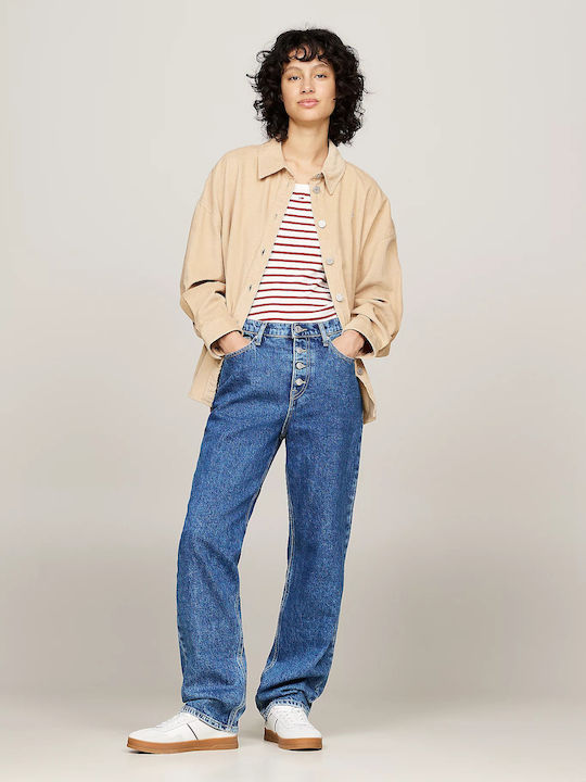 Damen Gelb Overshirt Oversized
