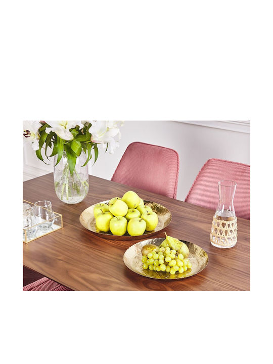 Beliani Set dekorative Platten Gold 2Stück