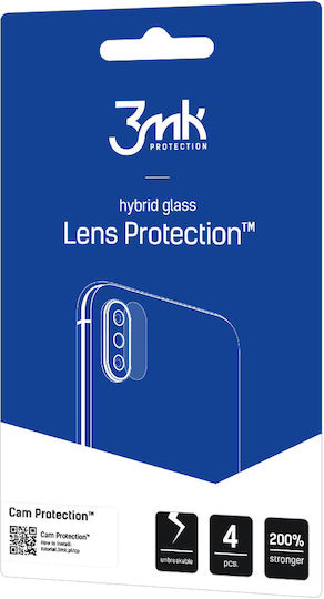 3MK Flexible Glass Prοtector 4 Pack Camera Protection Tempered Glass Transparent for the Galaxy A23