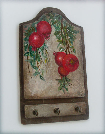 Artifact Agățătoare Chei Din Lemn 15x25cm Artifact Agățătoare Chei Din Lemn 15x25cm