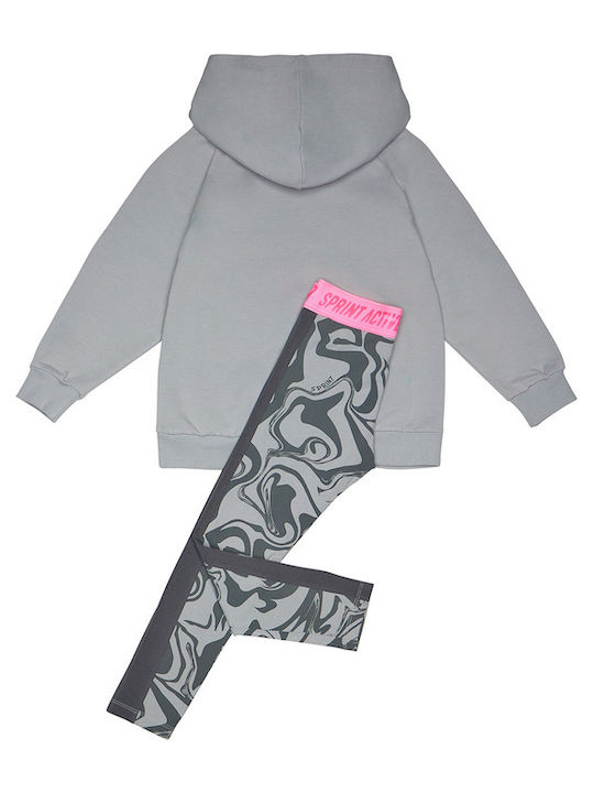 Sprint Kinder Set mit Leggings Winter 2Stück gri