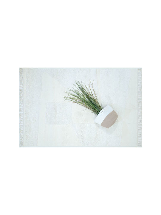 Ezzo Σετ Shaggy Χαλιά Κρεβατοκάμαρας Cream 12-D109A1A 3τμχ