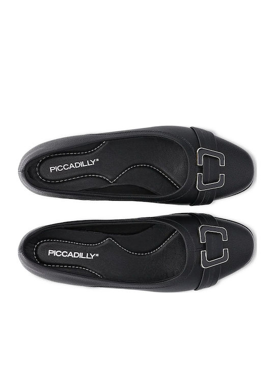 Piccadilly Women's Comfort Platform Moccasin Black