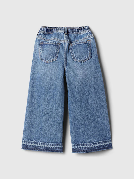 GAP Pantaloni copii din denim indigo spălat închis Pull-on