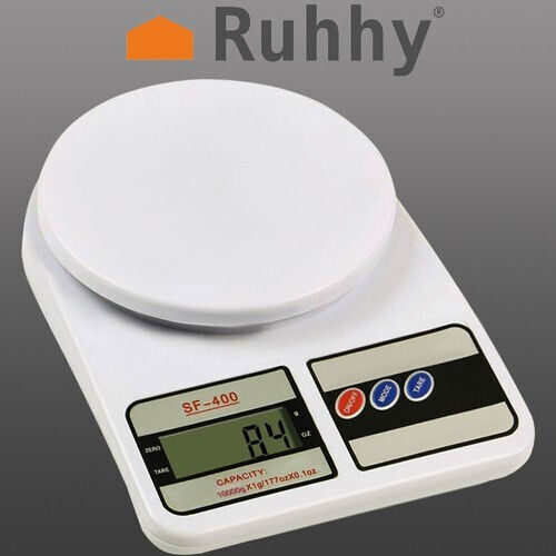 Ruhhy Ψηφιακή Ζυγαριά Κουζίνας έως 10kg Λευκή