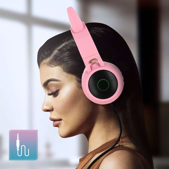 Avizar Kabellose Bluetooth Am Ohr Kopfhörer mit 12 Stunden Betriebszeit Rosa
