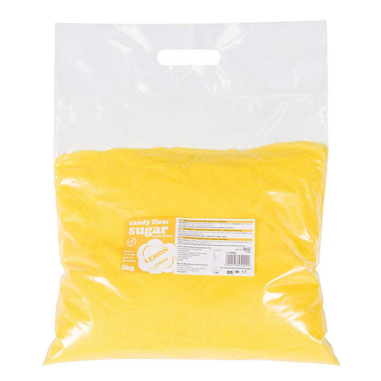 Gelber Zuckerwatte-Zucker mit Zitronengeschmack 5kg