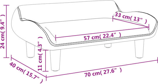 Παιδικό Καναπεδάκι Μπεζ 70x40x24εκ.