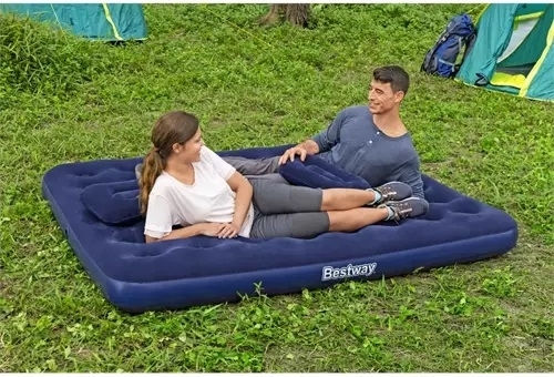 Bestway Inflatable Sleeping Mattress with Built-in Pump 203x152x22εκ.