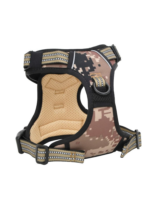 vidaXL Dog Harness Brown Large 4013373