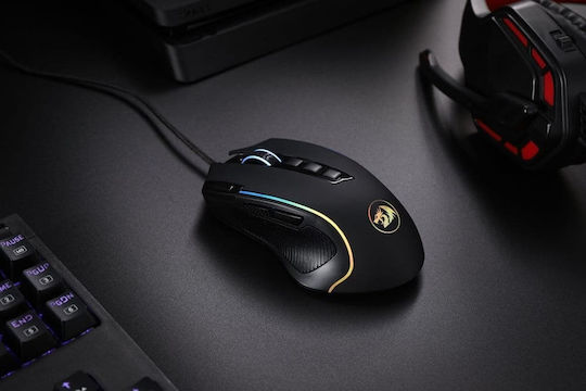 Redragon M612 Predator RGB Gaming Ποντίκι 8000 DPI Μαύρο